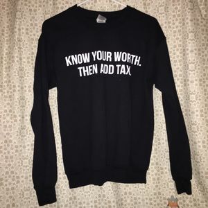 Black crew neck